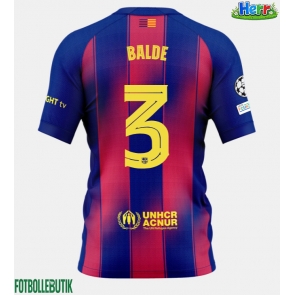 Barcelona Alejandro Balde #3 Hemmatröja 2025-26 Kortärmad